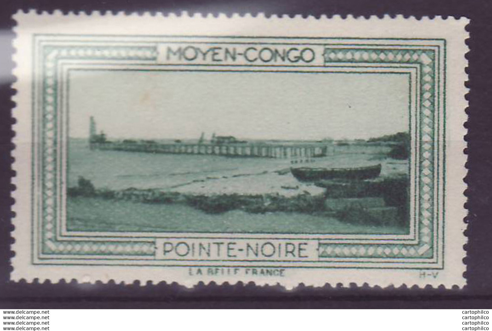 Vignette ** Moyen Congo Pointe Noire - Ongebruikt