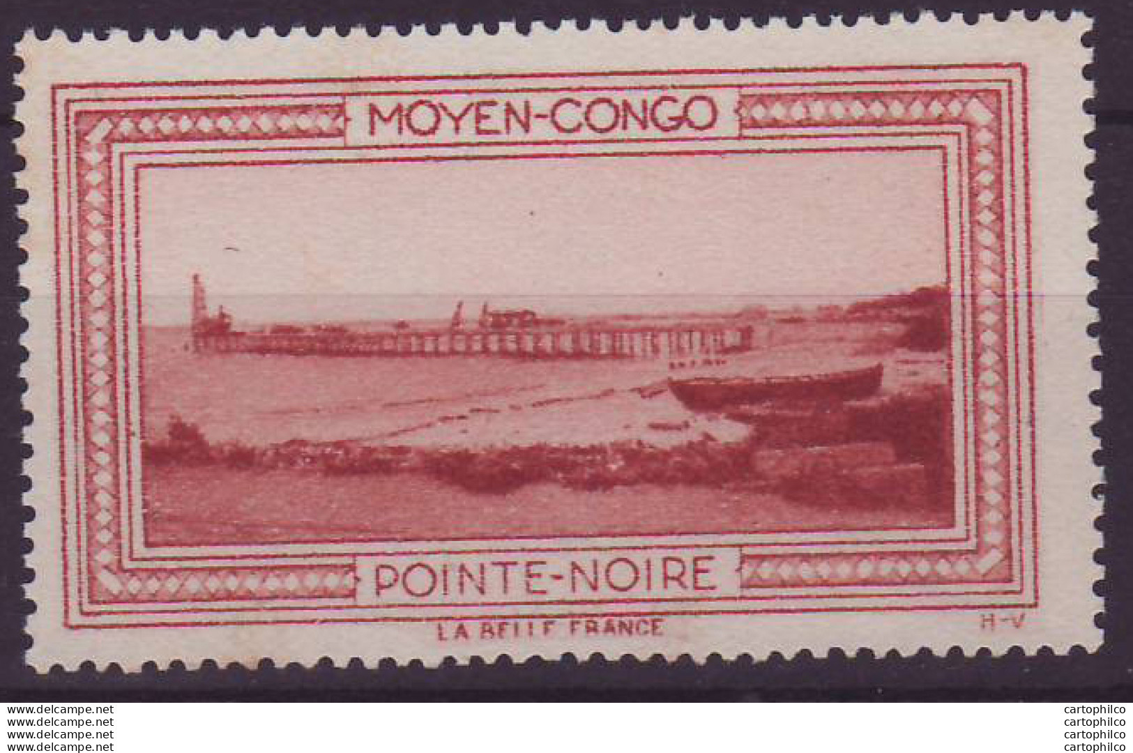 Vignette ** Moyen Congo Pointe-Noire - Ongebruikt