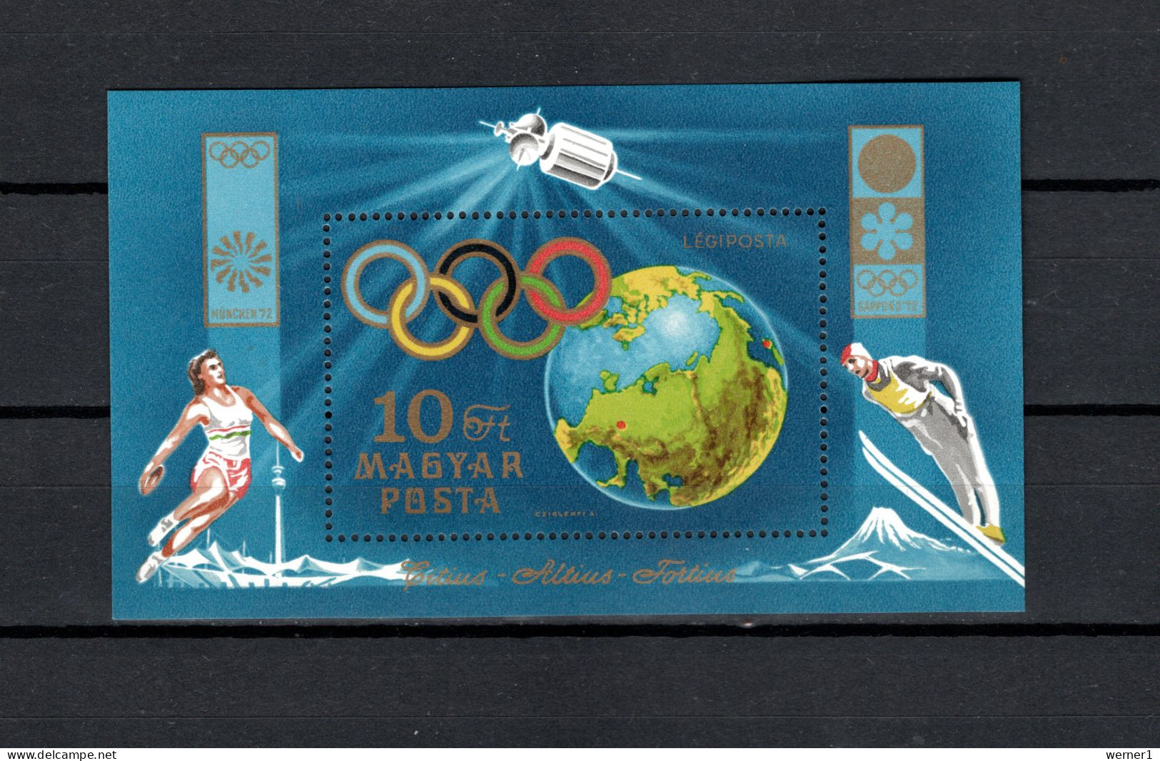 Hungary 1972 Space, Olympic Games Sapporo / Munich S/s MNH - Europa