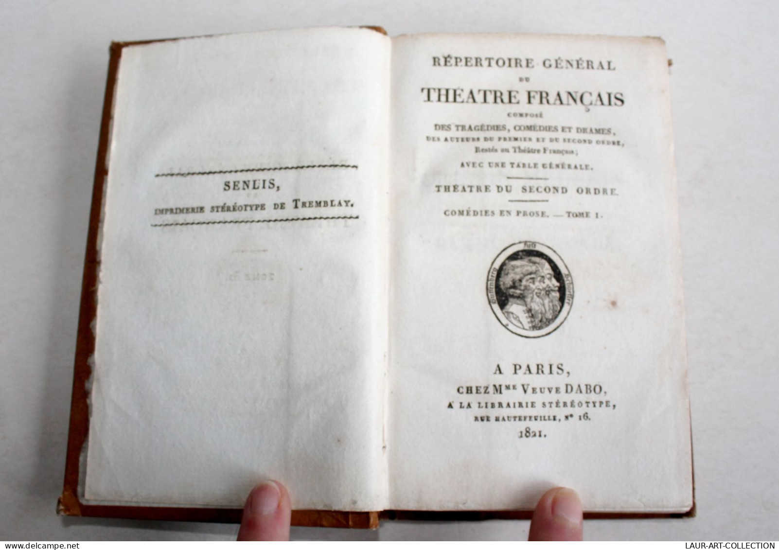 REPERTOIRE GENERAL DU THEATRE FRANCAIS, TRAGEDIES COMEDIES & DRAMES, TOME 1 1821 / ANCIEN LIVRE XIXe SIECLE (1803.245) - Französische Autoren