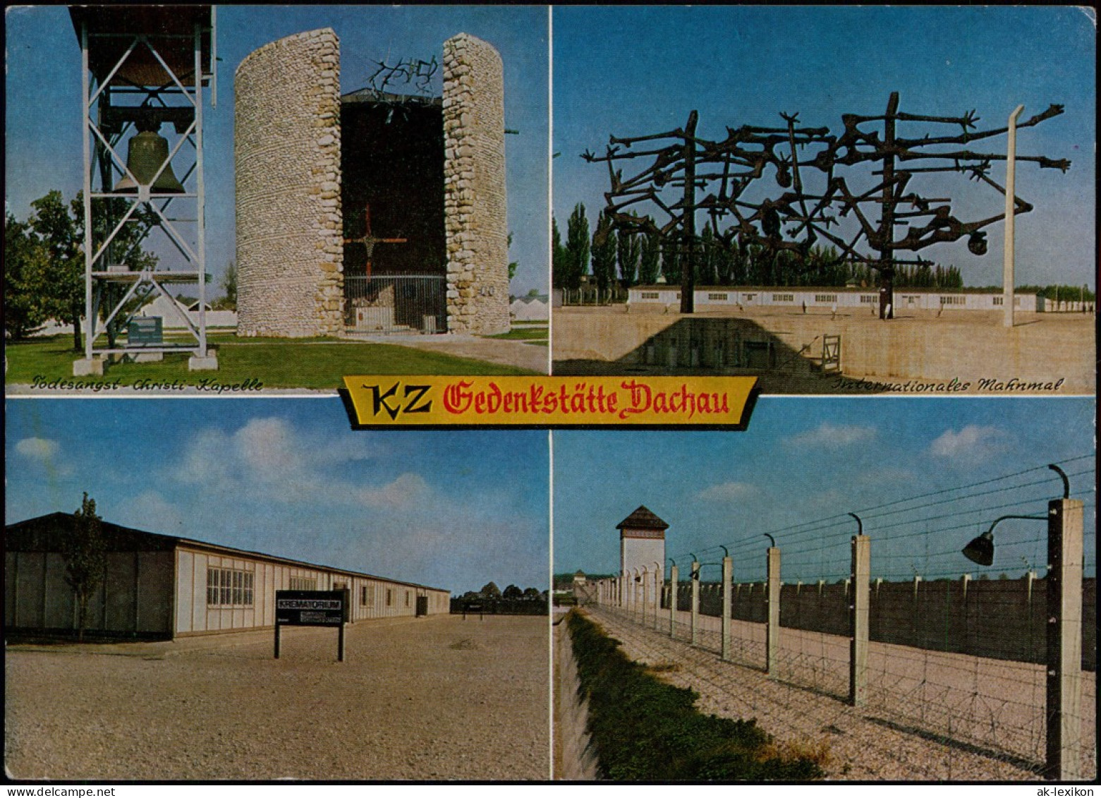 Ansichtskarte Dachau 4 Bild Konzentrationslager Gedenkstätte 1988 - Dachau