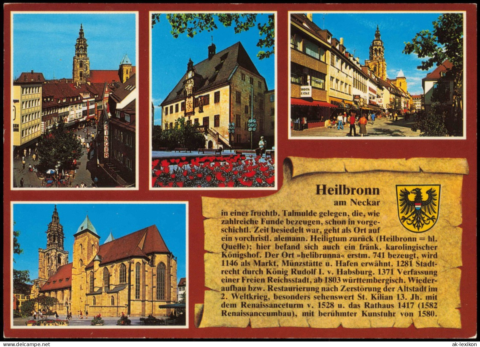 Ansichtskarte Heilbronn Stadtteilansichten Fleinerstraße - Chronikkarte 1991 - Heilbronn