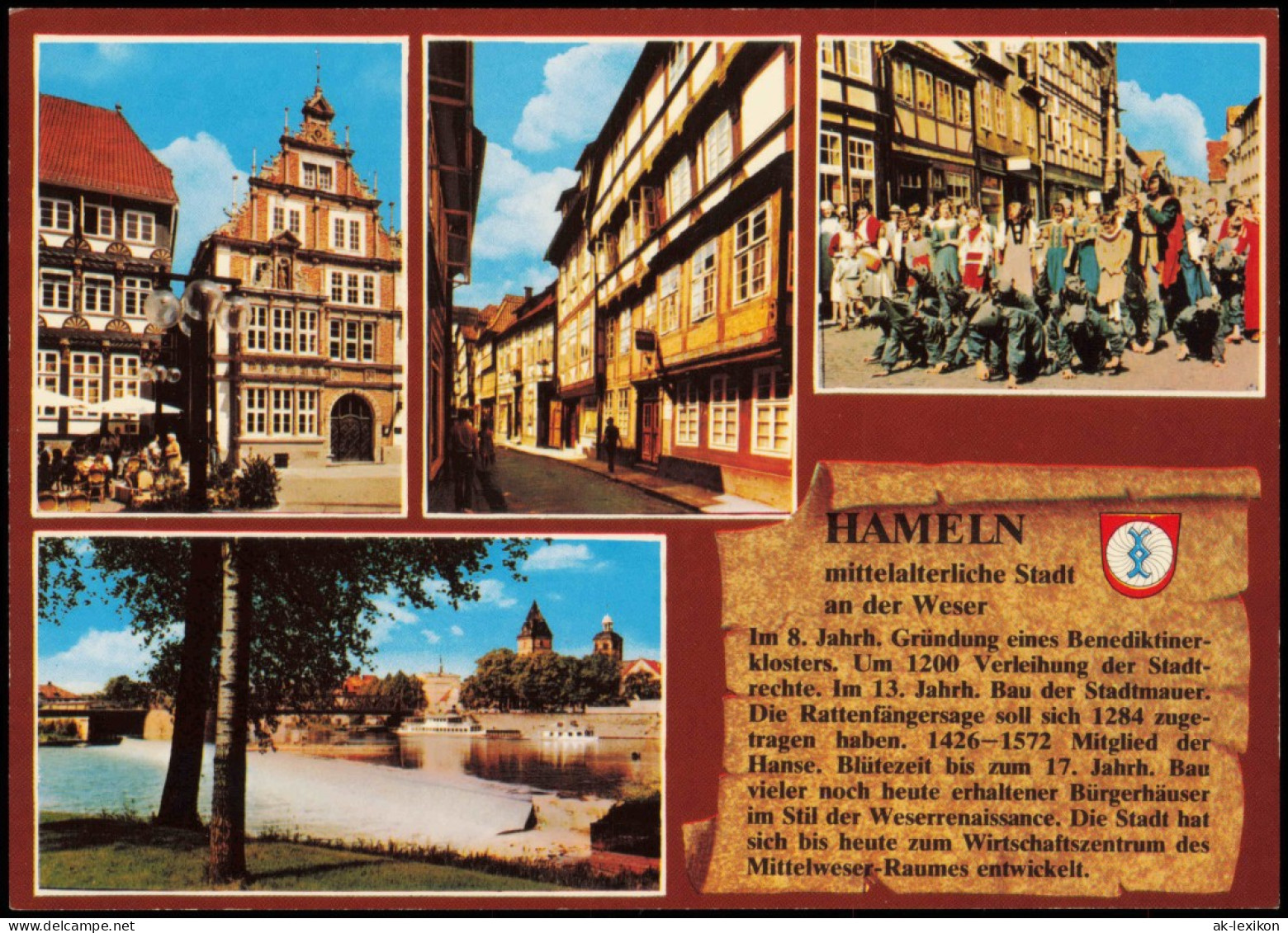 Ansichtskarte Hameln Stadtteilansichten - Chronikkarte 1986 - Hameln (Pyrmont)