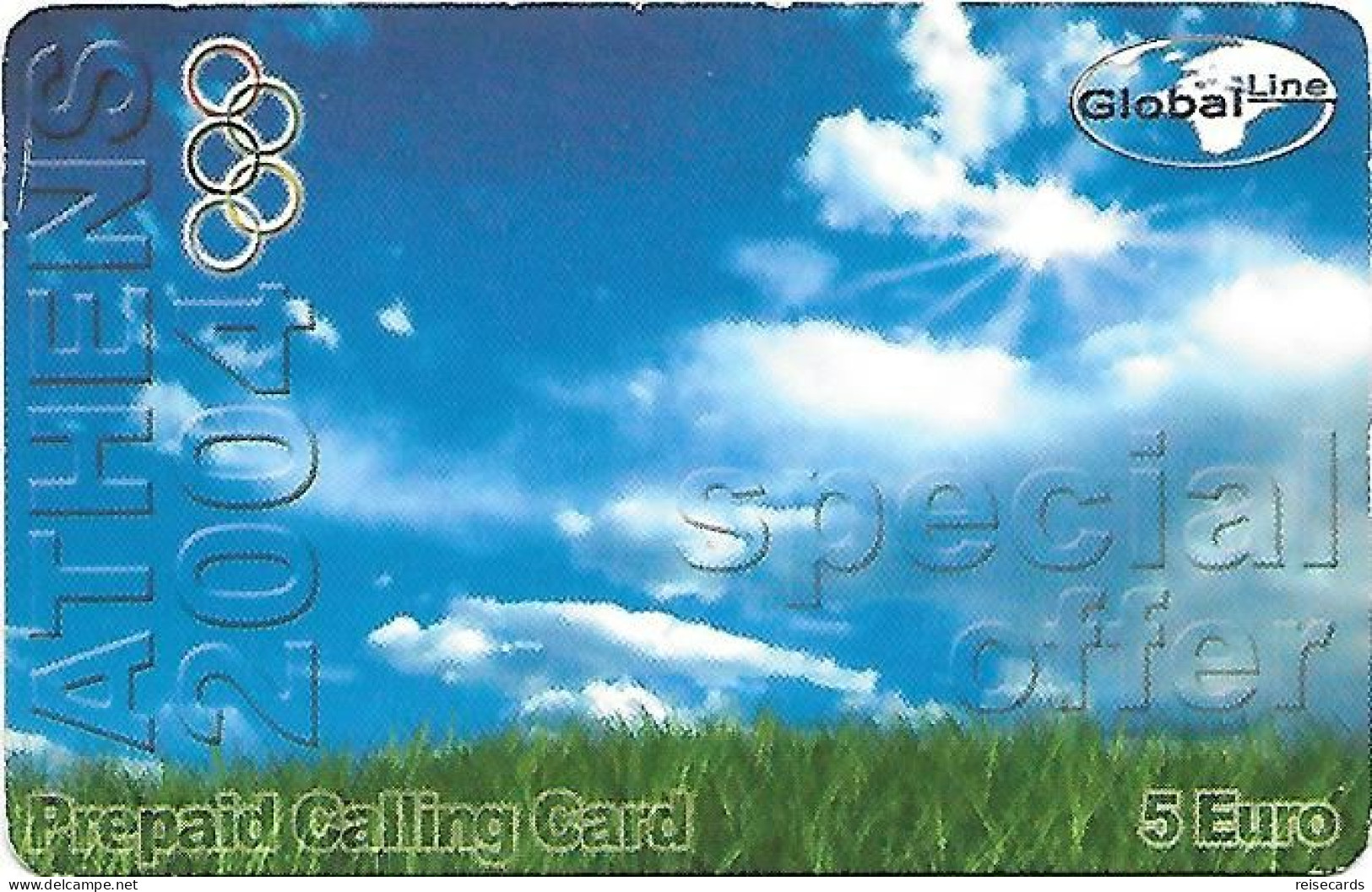 Greece: Prepaid Global Line - Olympic Games Athens 2004 - Greece