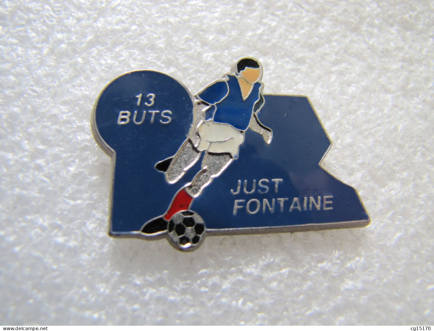 PIN'S     JUST  FONTAINE  13 BUTS  COUPE DU MONDE SUÈDE 1958  RECORD - Football