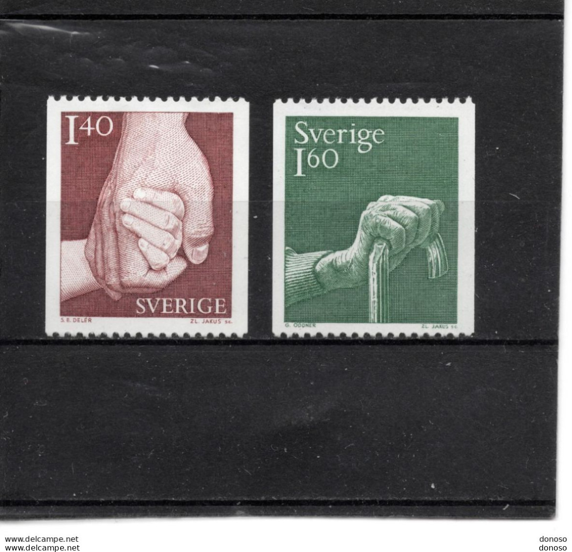 SUEDE 1980 PRENDRE SOIN Yvert 1085-1086 NEUF** MNH - Unused Stamps