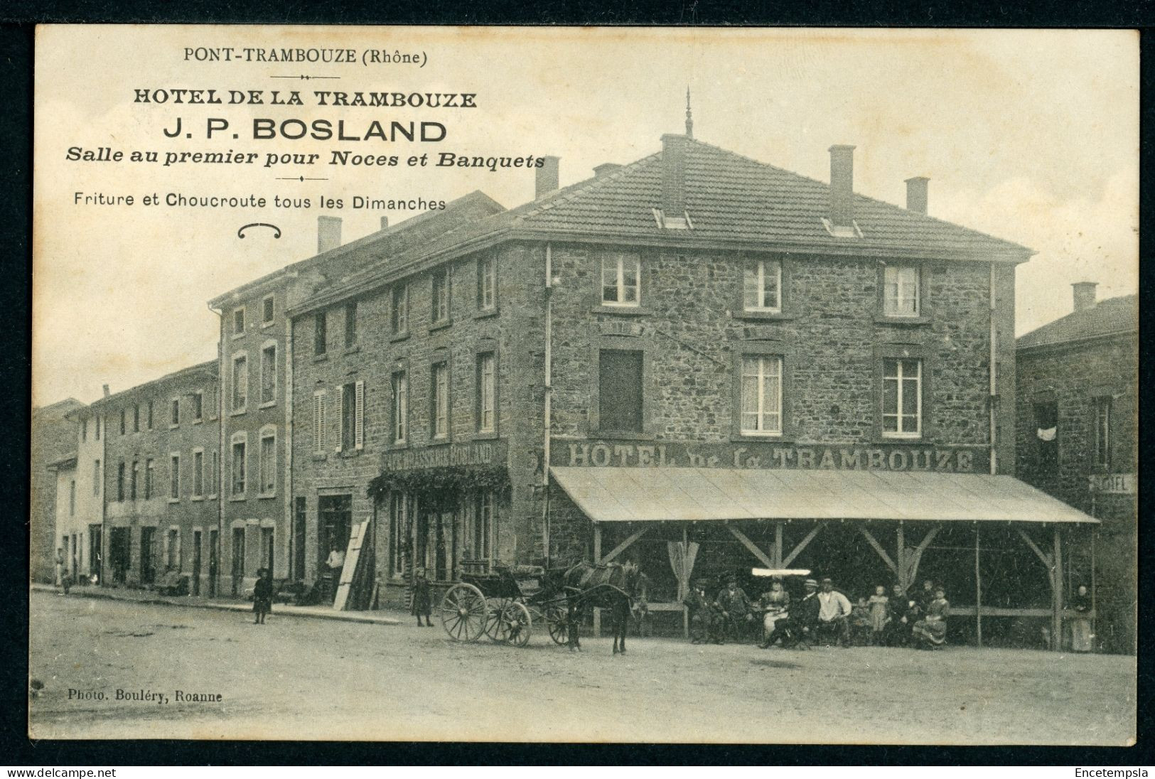 CPA - Carte Postale - France - Pont Trambouze - Hôtel De La Trambouze (CP24690) - Cours-la-Ville