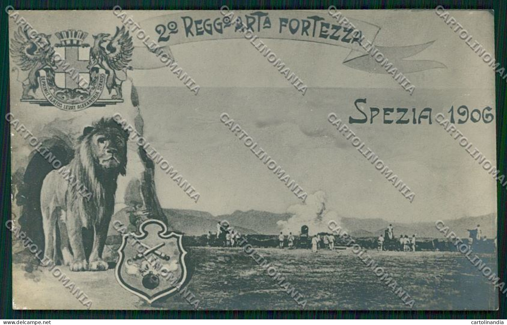 Alessandria Militari Spezia Artiglieria Foto Cartolina QK0486 - Alessandria