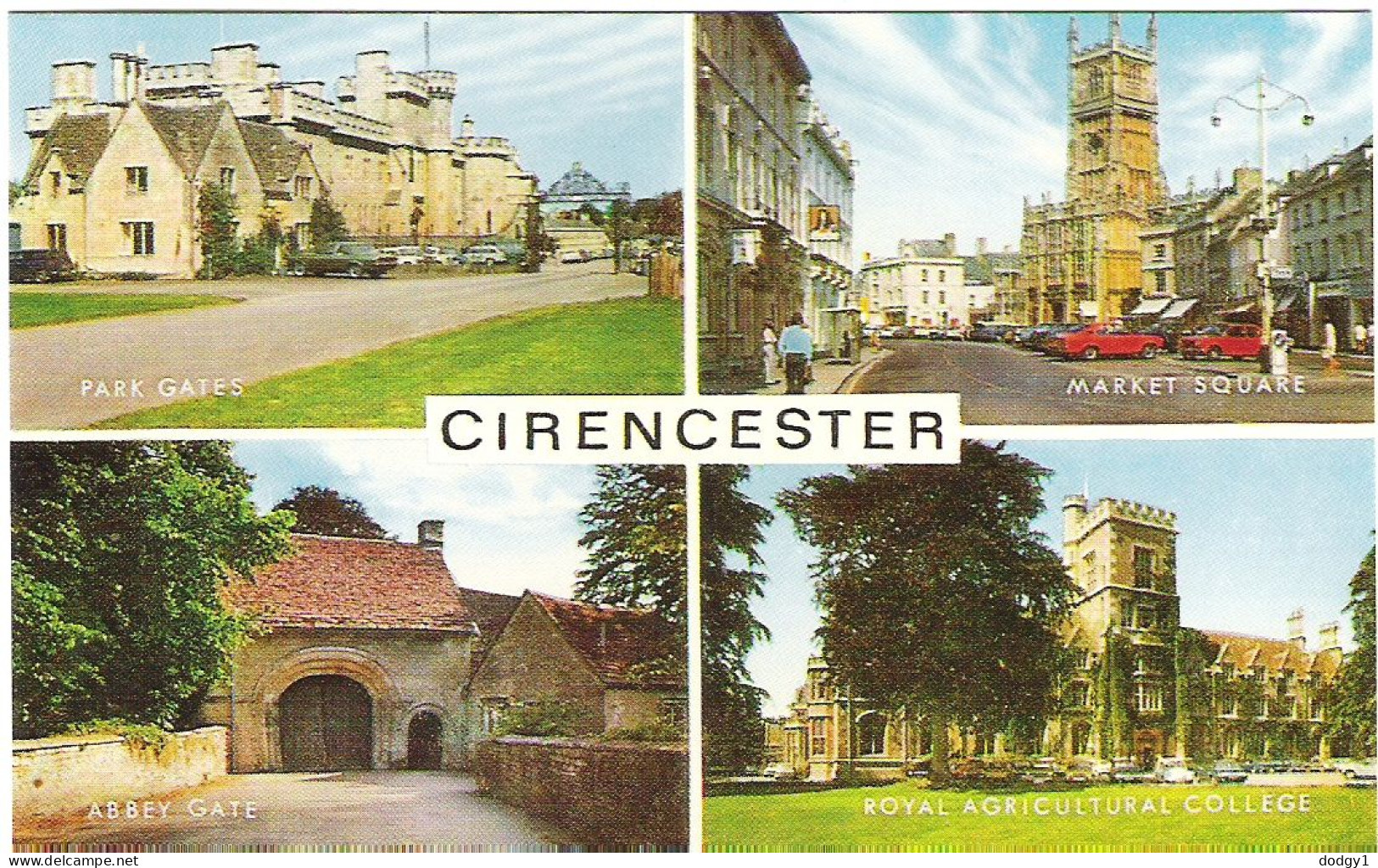 SCENES FROM CIRENCESTER, GLOUCESTERSHIRE, ENGLAND. UNUSED POSTCARD Mm5 - Sonstige & Ohne Zuordnung