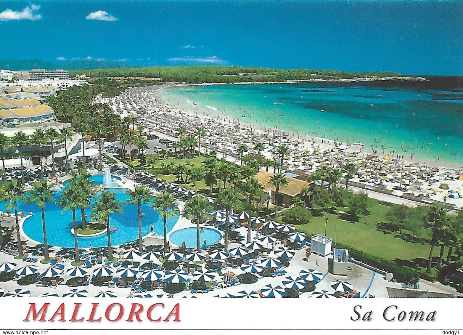 PANORAMIC VIEW OF SA COMA, MALLORCA, BALEARIC ISLANDS, SPAIN. UNUSED POSTCARD Mm5 - Mallorca