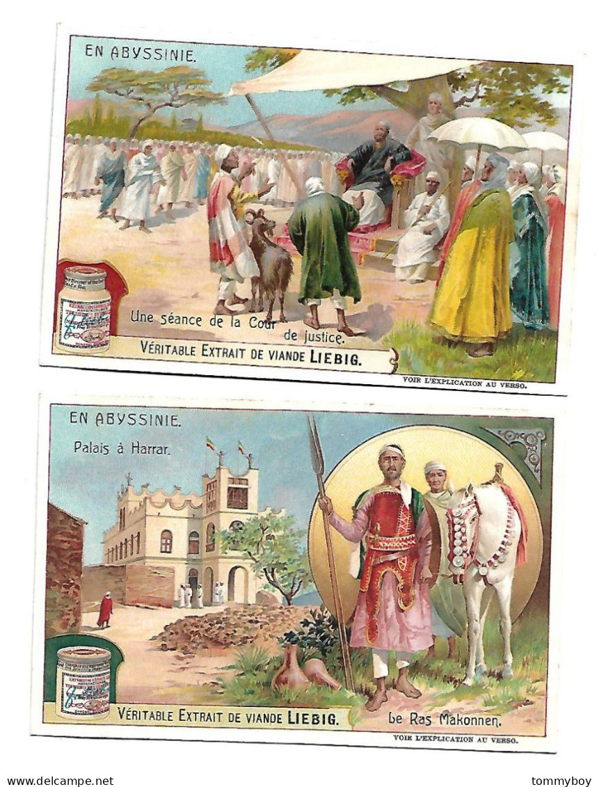 S 843, Liebig 6 Cards, En Abyssinie - Liebig