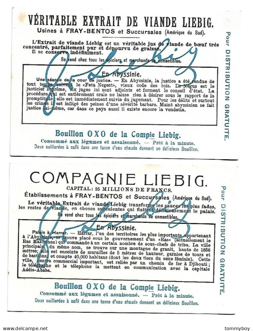 S 843, Liebig 6 Cards, En Abyssinie - Liebig