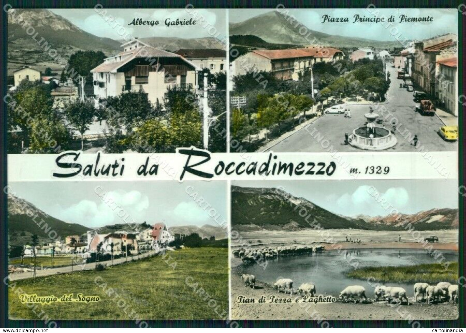 L'Aquila Rocca Di Mezzo Saluti Da Foto FG Cartolina ZKM8373 - L'Aquila