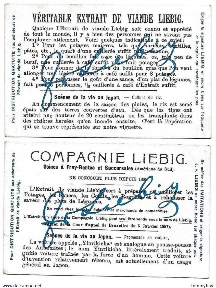 S 780 , Liebig 6 Cards, Scènes De La Vie Au Japon (some Cards Have Spots, Small Damage In Some Corners) - Liebig