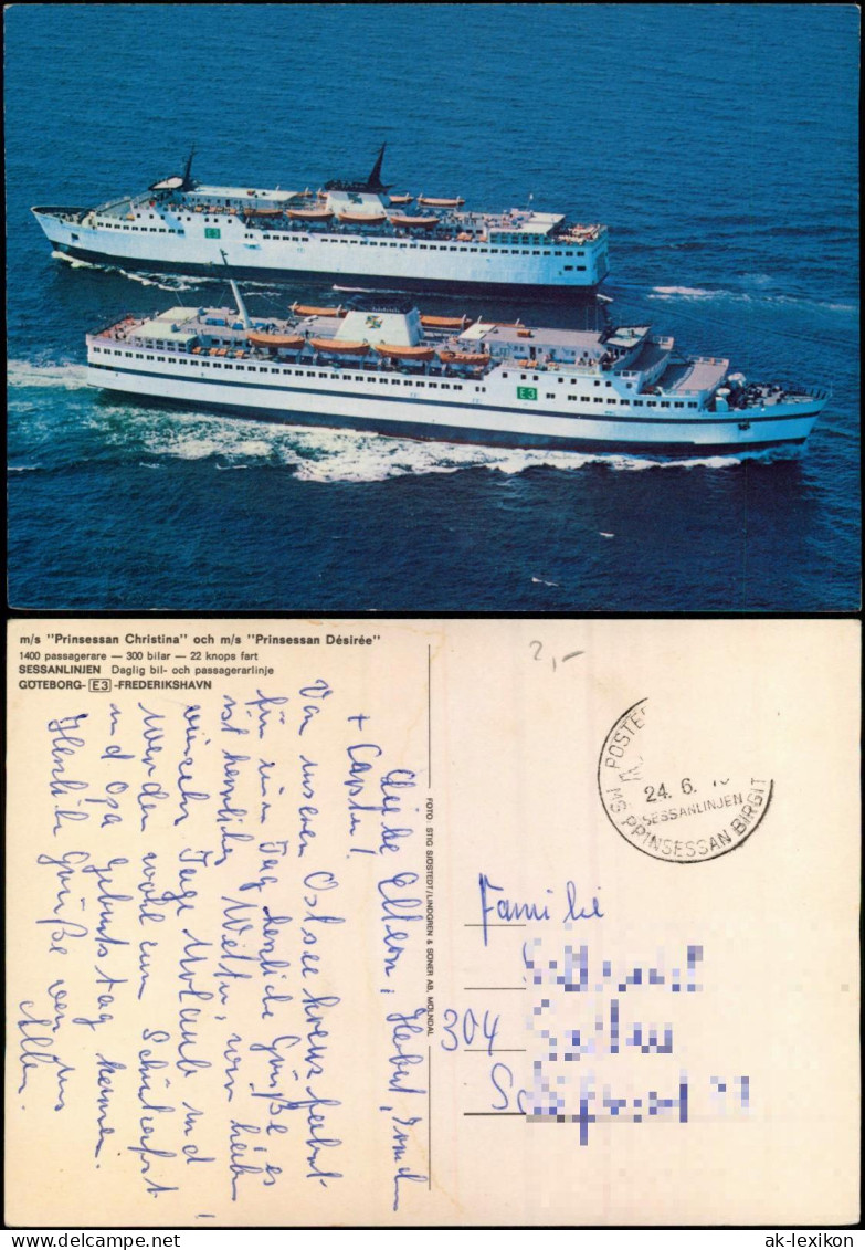 Schiffe Fähren M/s "Prinsessan Christina" Och M/s "Prinsessan Désirée" 1976 - Traghetti