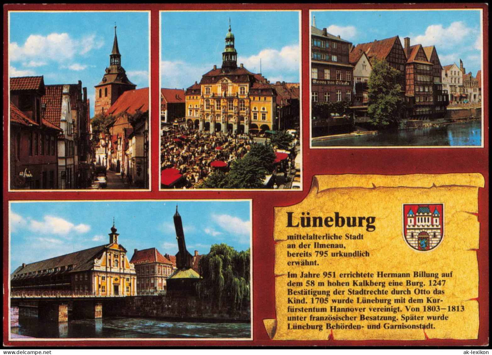 Ansichtskarte Lüneburg Stadtteilansichten - CHRONIKKARTE 1986 - Lüneburg