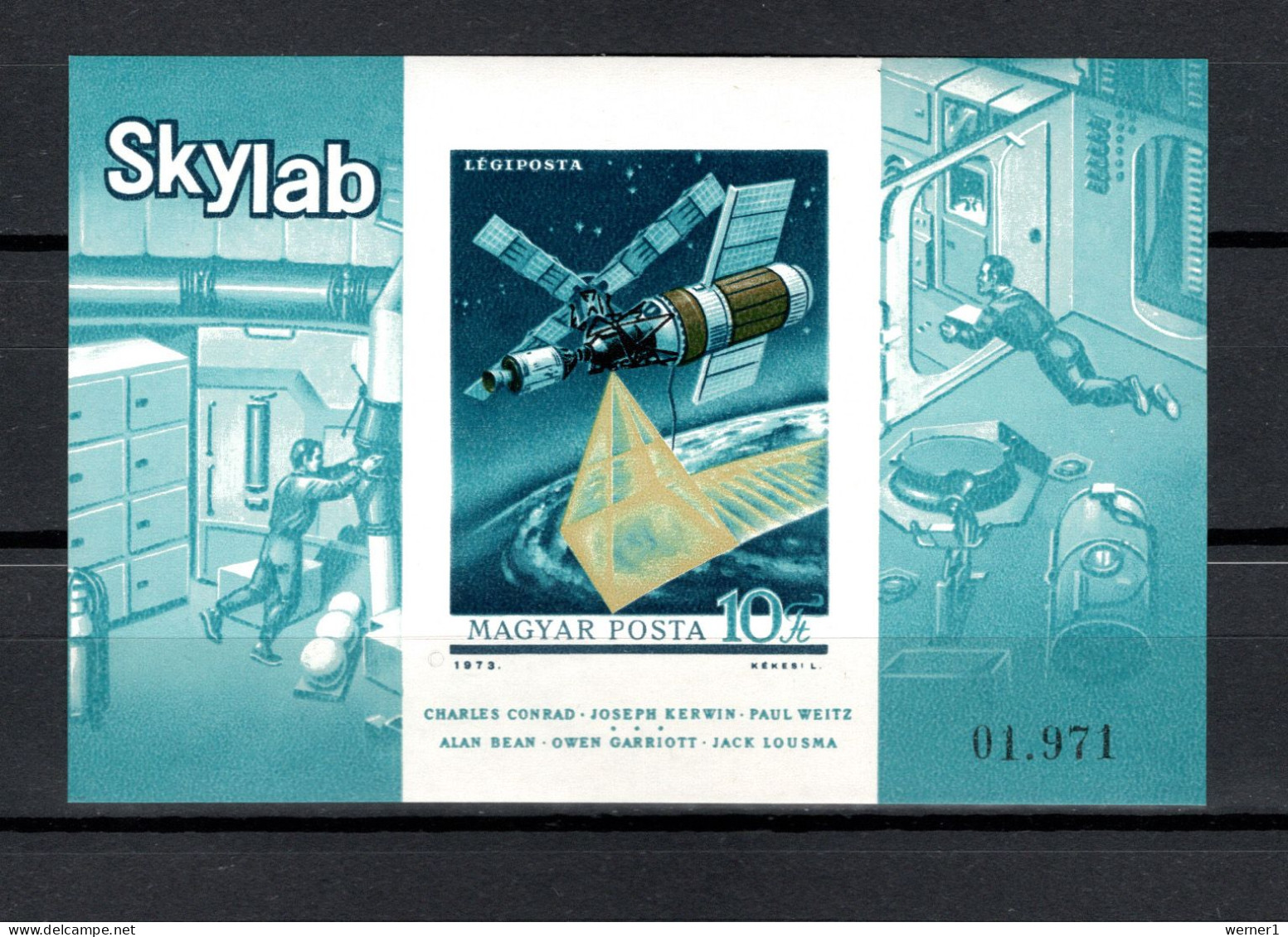 Hungary 1973 Space, Skylab S/s Imperf. MNH -scarce- - Europe