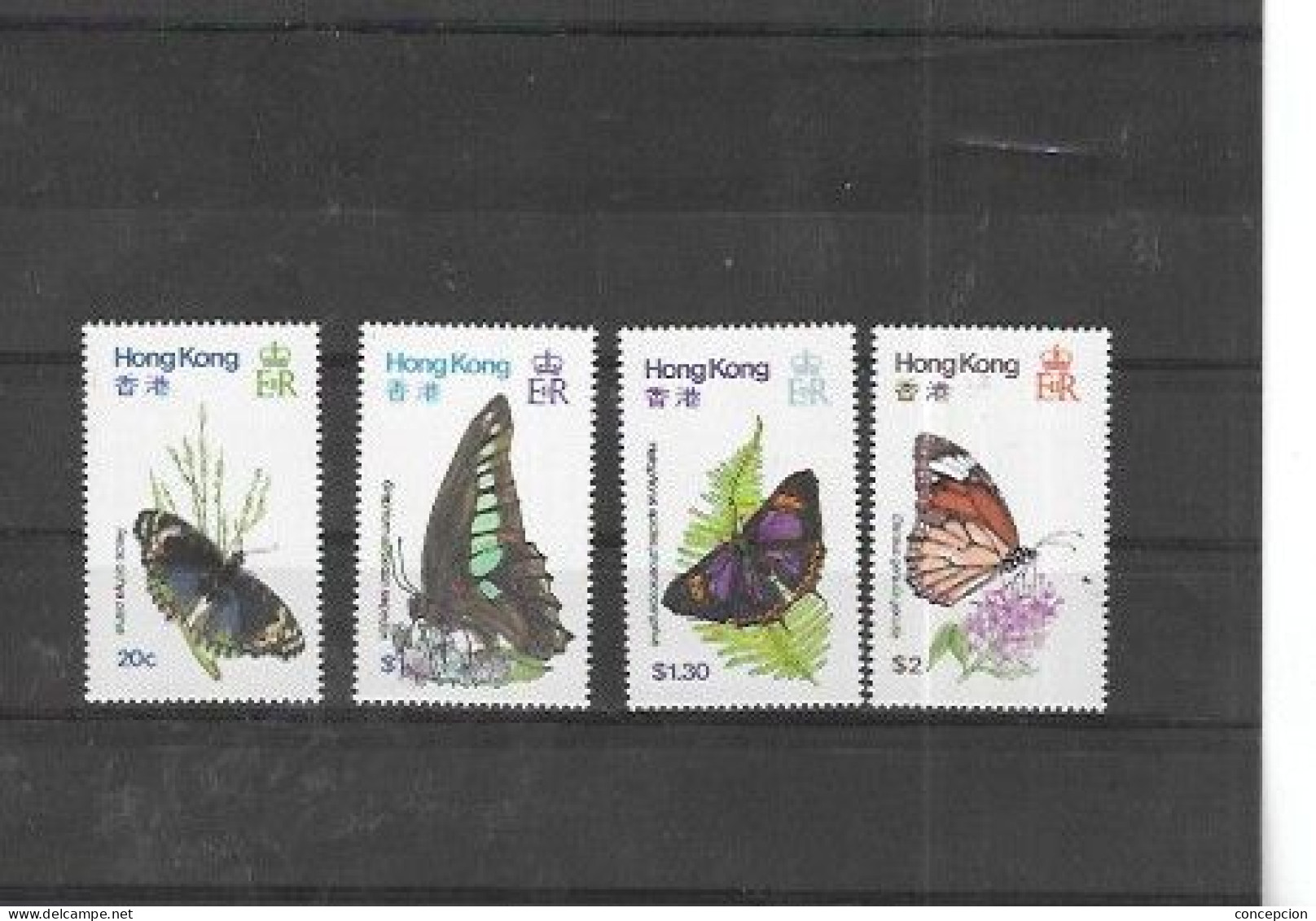 HONG KONG  Nº 347 Al 350 - Butterflies