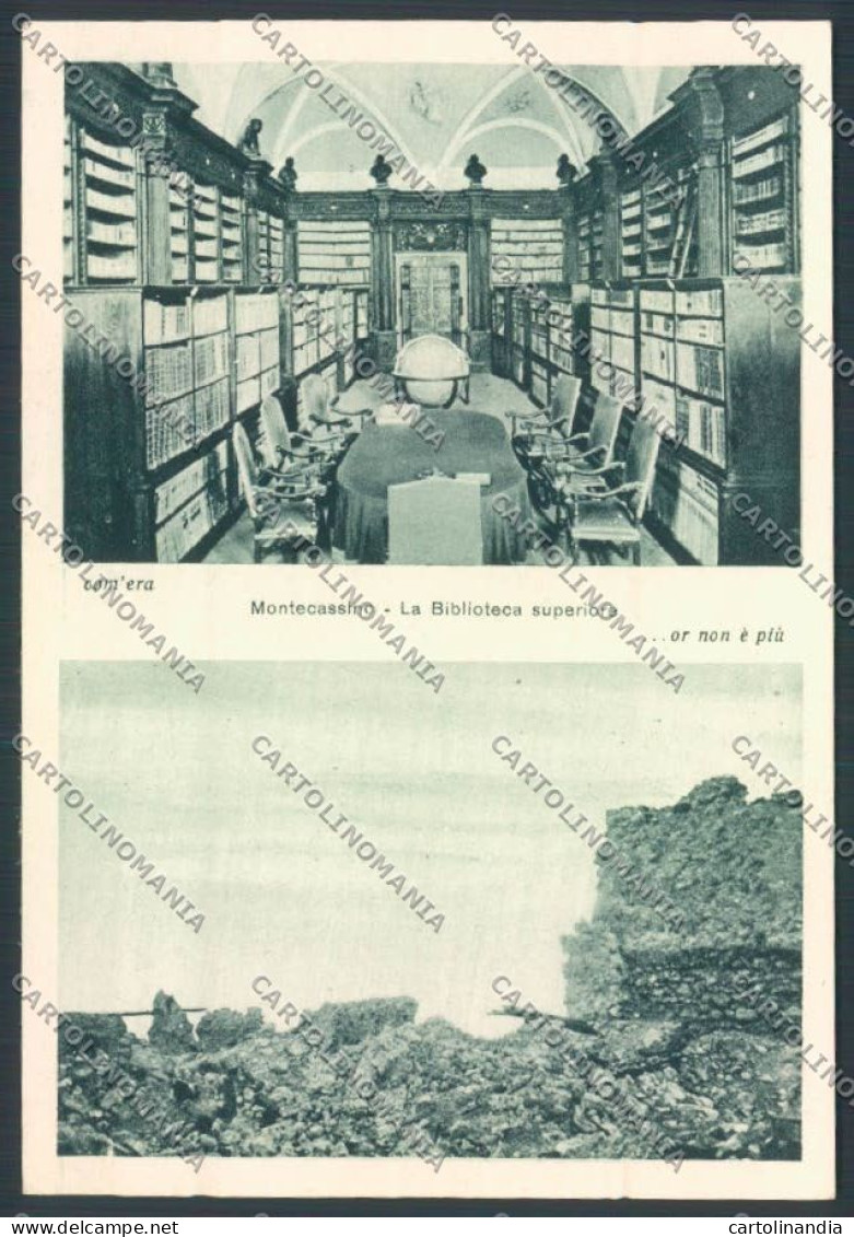 Frosinone Montecassino Biblioteca FG Cartolina ZF7248 - Frosinone
