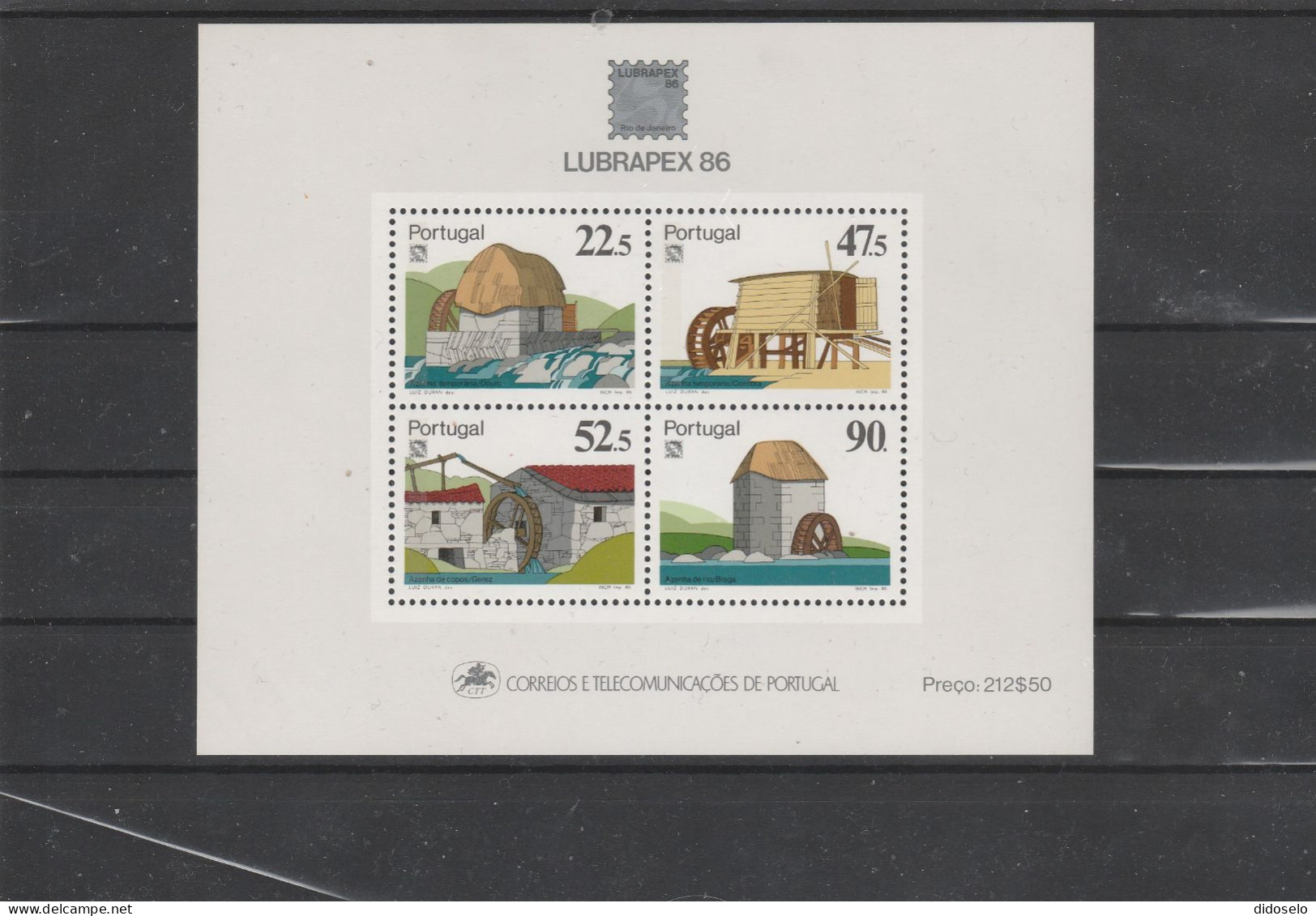 Portugal  - 1986 - Windmills / MNH(**) S/S - Molinos