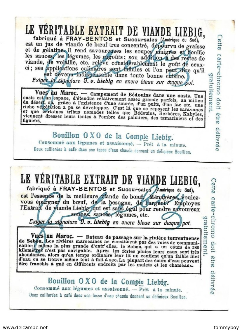 S 854, Liebig 6 Cards, Vues Au Maroc ( Some Spots At The Backside) - Liebig