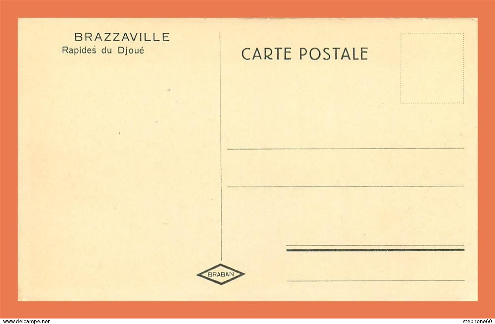 A721 / 317 BRAZZAVILLE Rapides Du Djoué - Brazzaville