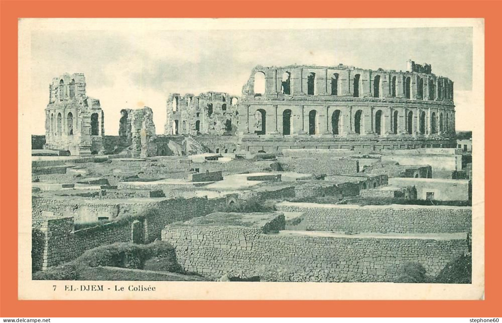 A721 / 321 Cachet Militaire Le Vaguemestre ? EL DJEM Le Colisée - Tunisia