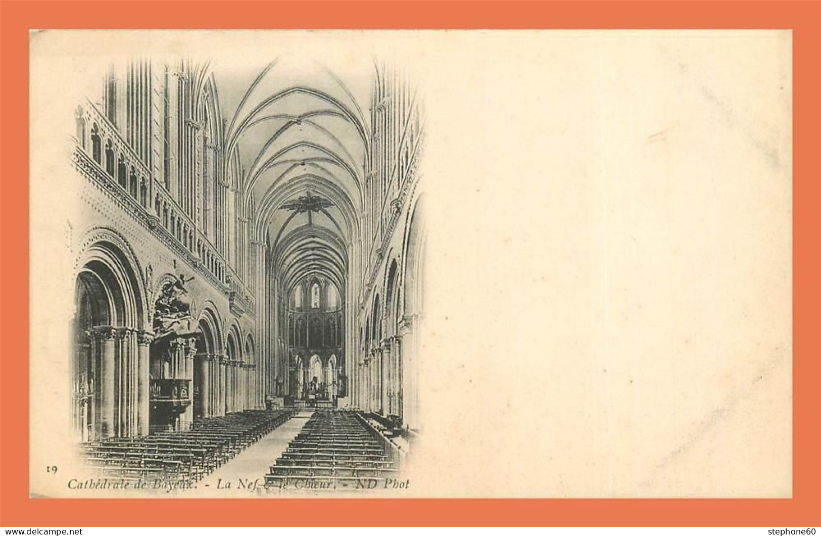 A723 / 093 14 - BAYEUX Cathédrale La Nef Et Le Choeur - Bayeux