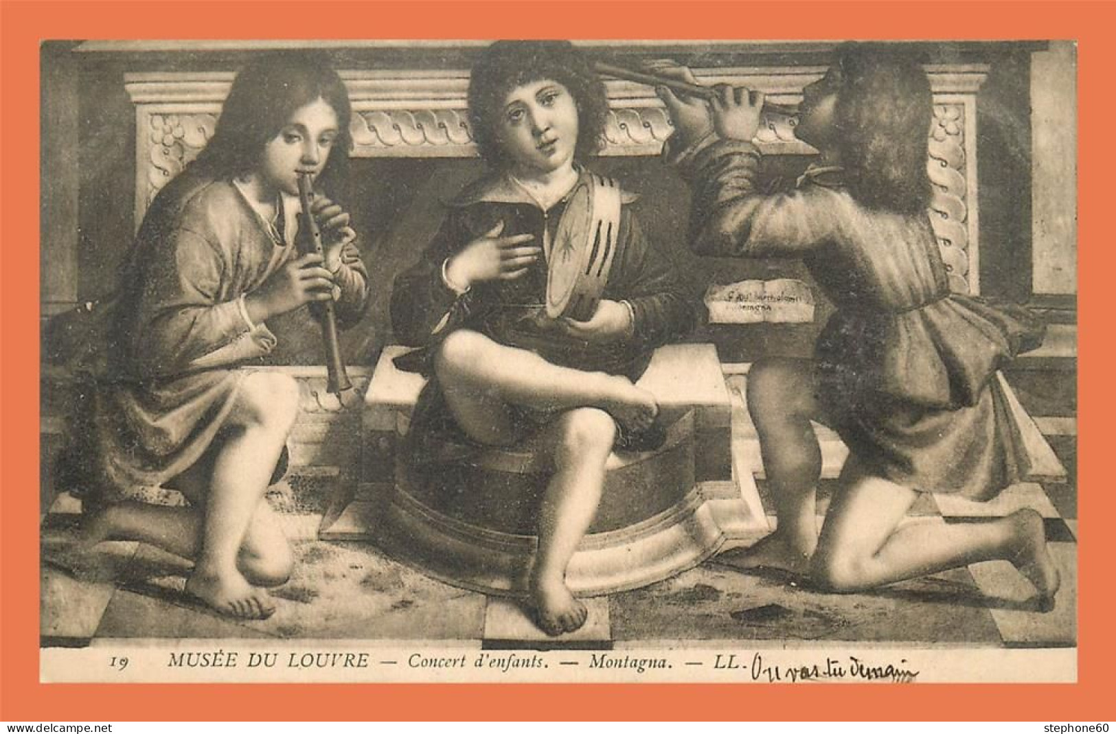 A723 / 349 Musée Du LOUVRE Concert D'Enfant Montagna - Museum