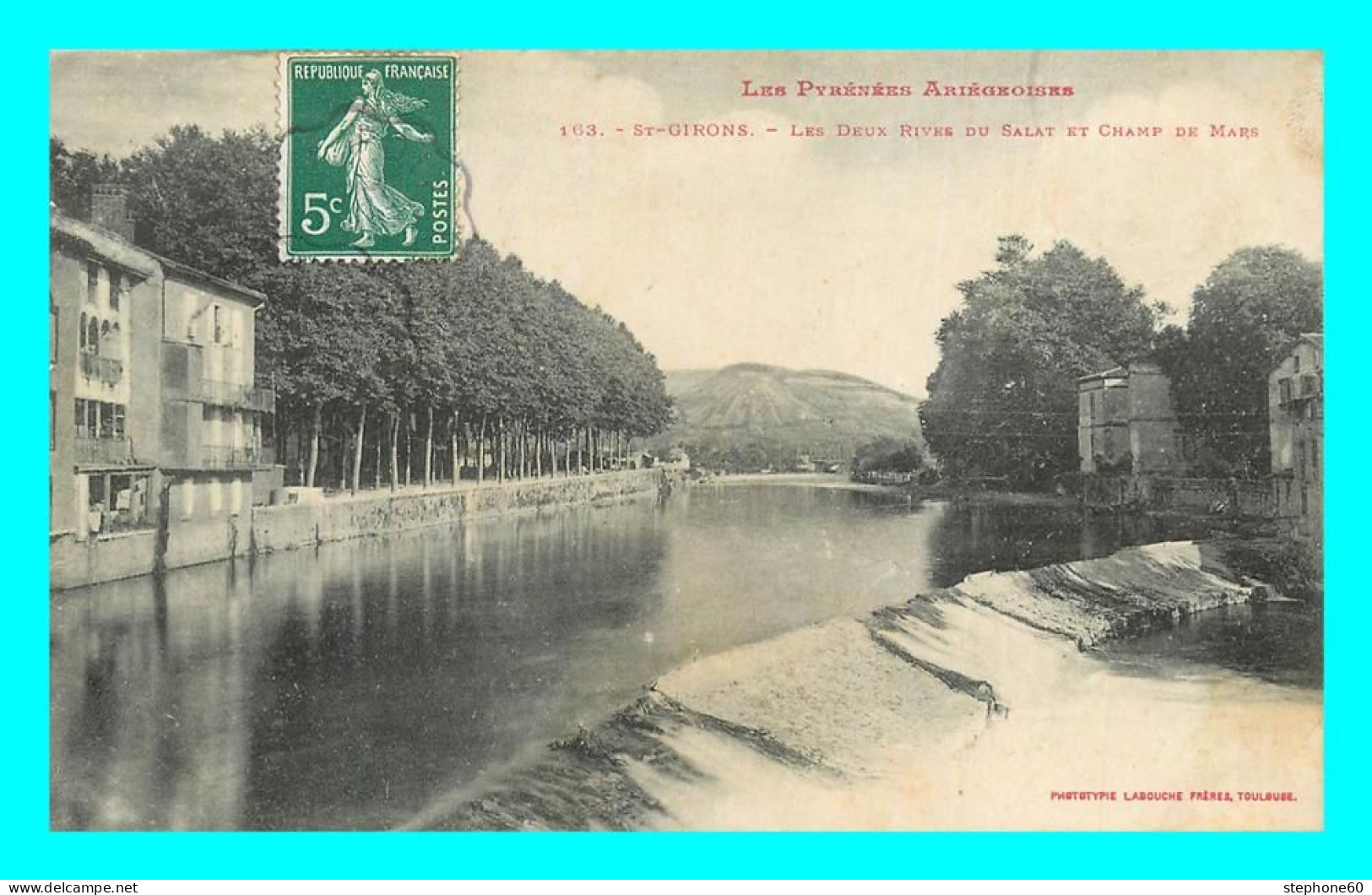 A724 / 207 09 - SAINT GIRONS Les Deux Rives Du Salat Et Champs De Mars - Saint Girons