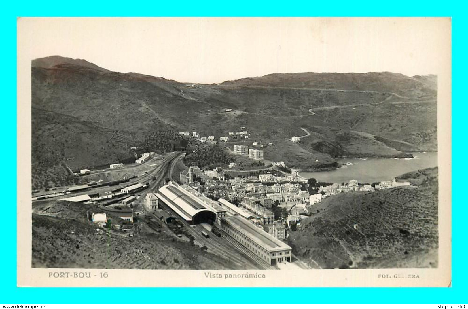 A725 / 395 Espagne PORT BOU Vista Panoramica ( Chemin De Fer ) - Gerona