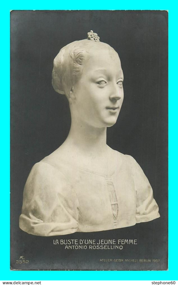A725 / 427 Buste D'une Jeune Femme Antonio ROSSELLINO - Esculturas