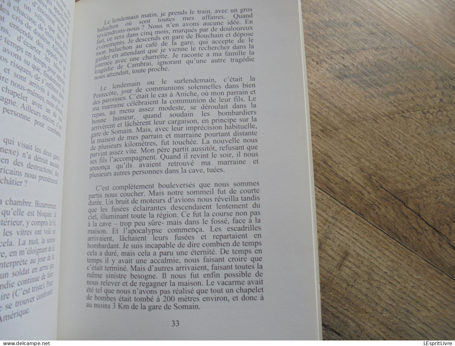 SOUVENIRS DE GUERRE D'UN NON COMBATTANT Régionalisme Valenciennes Guerre 40 45 Bataille Bouchain STO Libération Rafle