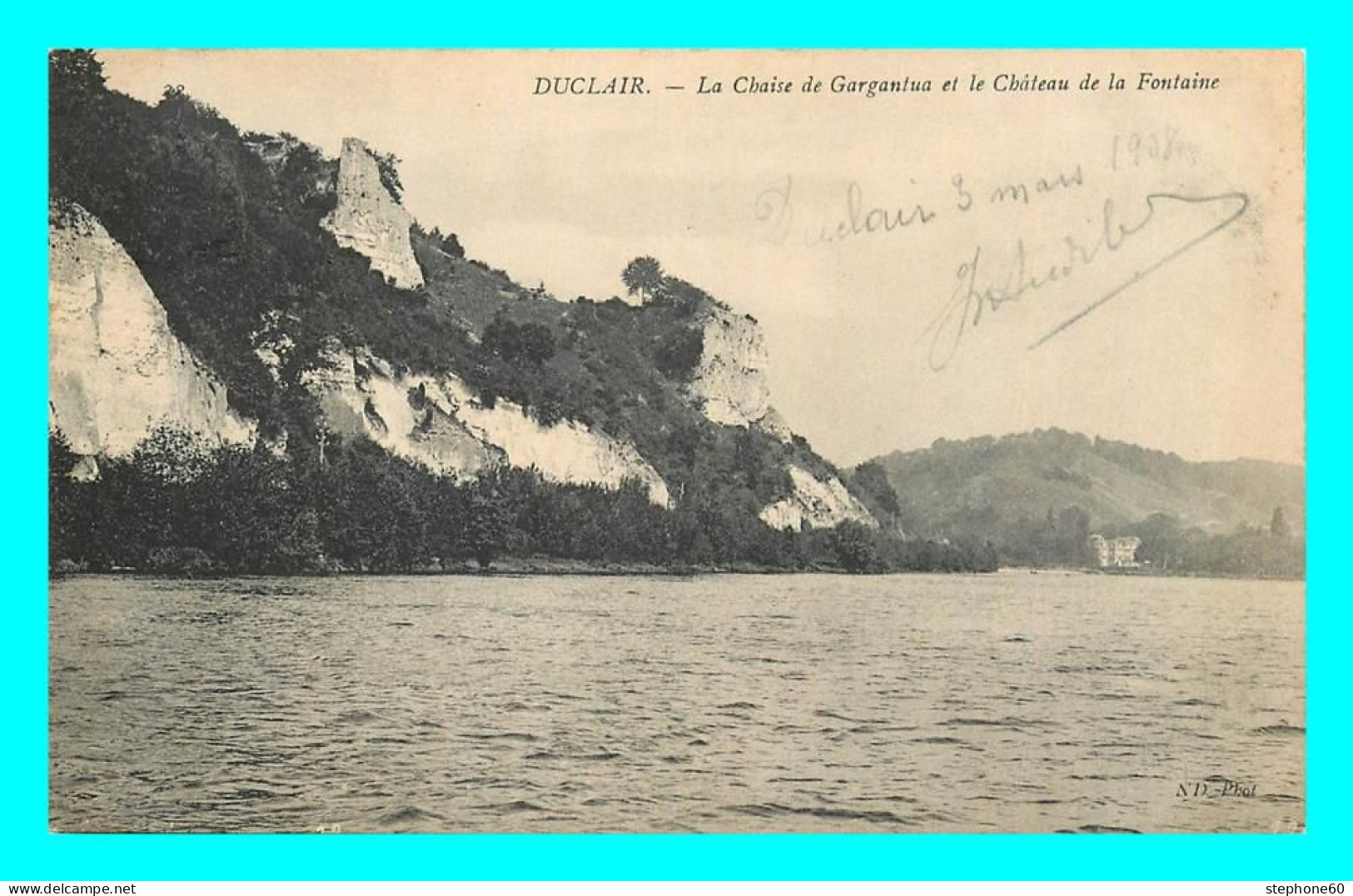 A727 / 025 76 - DUCLAIR La Chaise De Gargantua Et Le Château De La Fontaine - Duclair