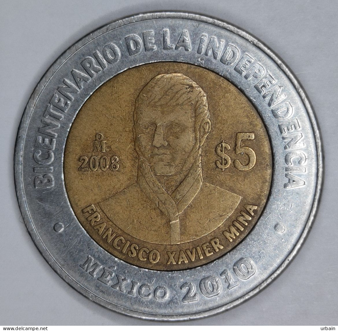 3 Commemorative Coins - MEXICO - 5 Pesos - (bi-)centenario - Mexique