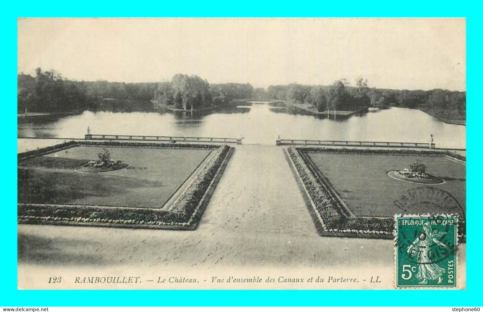 A729 / 063 78 - RAMBOUILLET Le Château Vu D'ensemble Des Canaux Du Parterre - Rambouillet (Schloß)