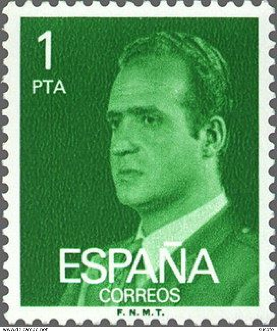 España 1977 Edifil 2390 Sello ** Personajes Retrato Rey Juan Carlos I Mirando Hacia La Izquierda Michel 2281x Yvert 2034 - Ongebruikt