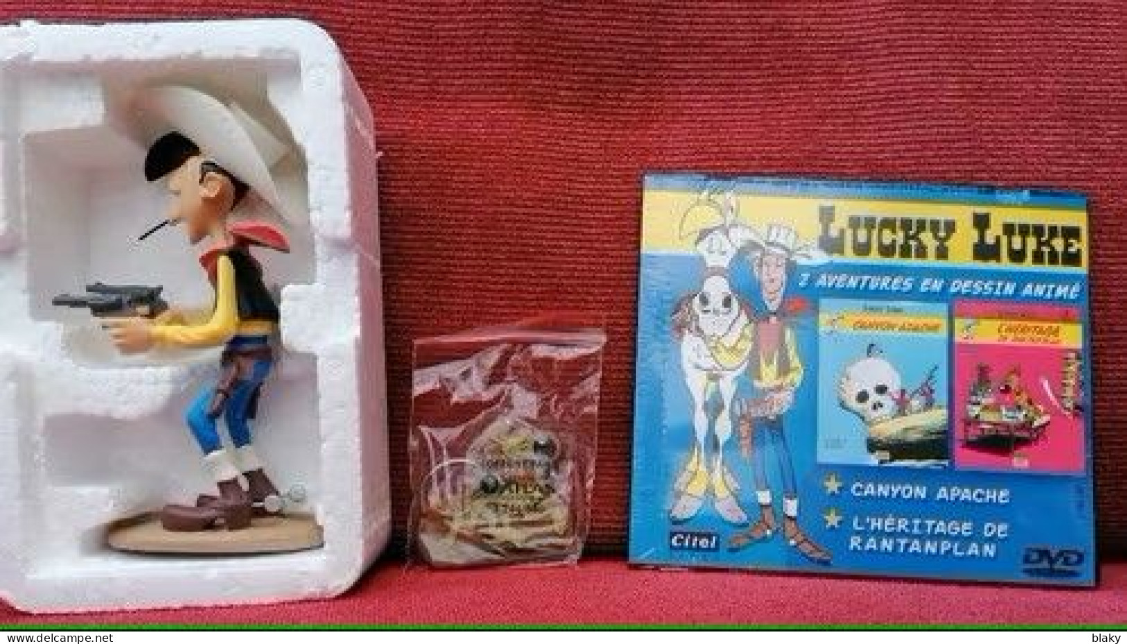 2009-LUCKY LUKE - LEBON - 15 CM- 1DVD-1 PORTE CLE- - Altri & Non Classificati