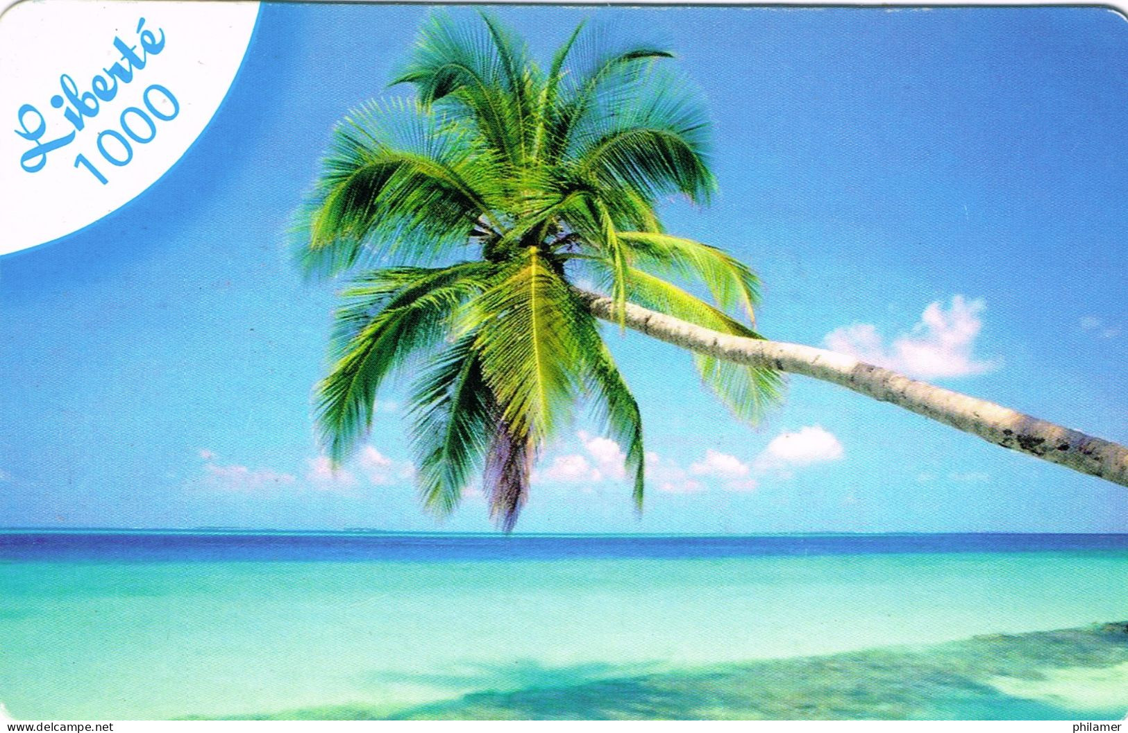 NOUVELLE CALEDONIE NEW CALEDONIA Telecarte Phonecard Prepayee Prepaid Liberte 1000 F Cocotier 1000 Ex. 2011 UT B - Nouvelle-Calédonie