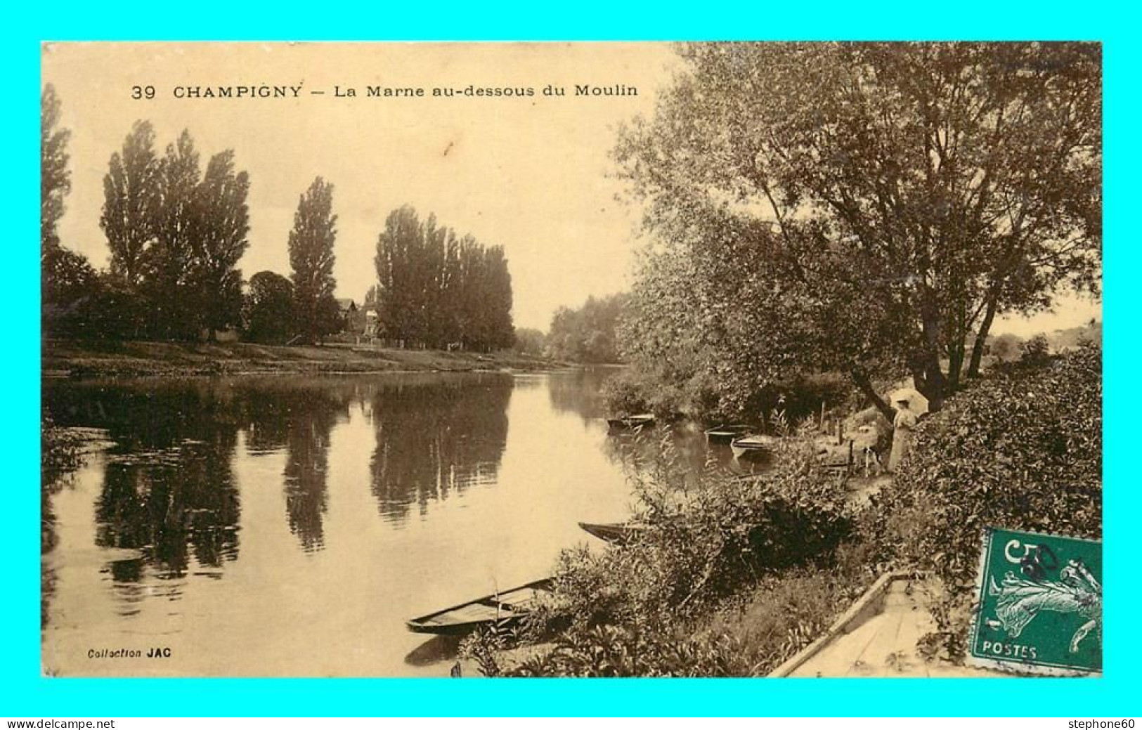 A736 / 487 94 - CHAMPIGNY SUR MARNE La Marne Au Dessous Du Moulin - Champigny Sur Marne