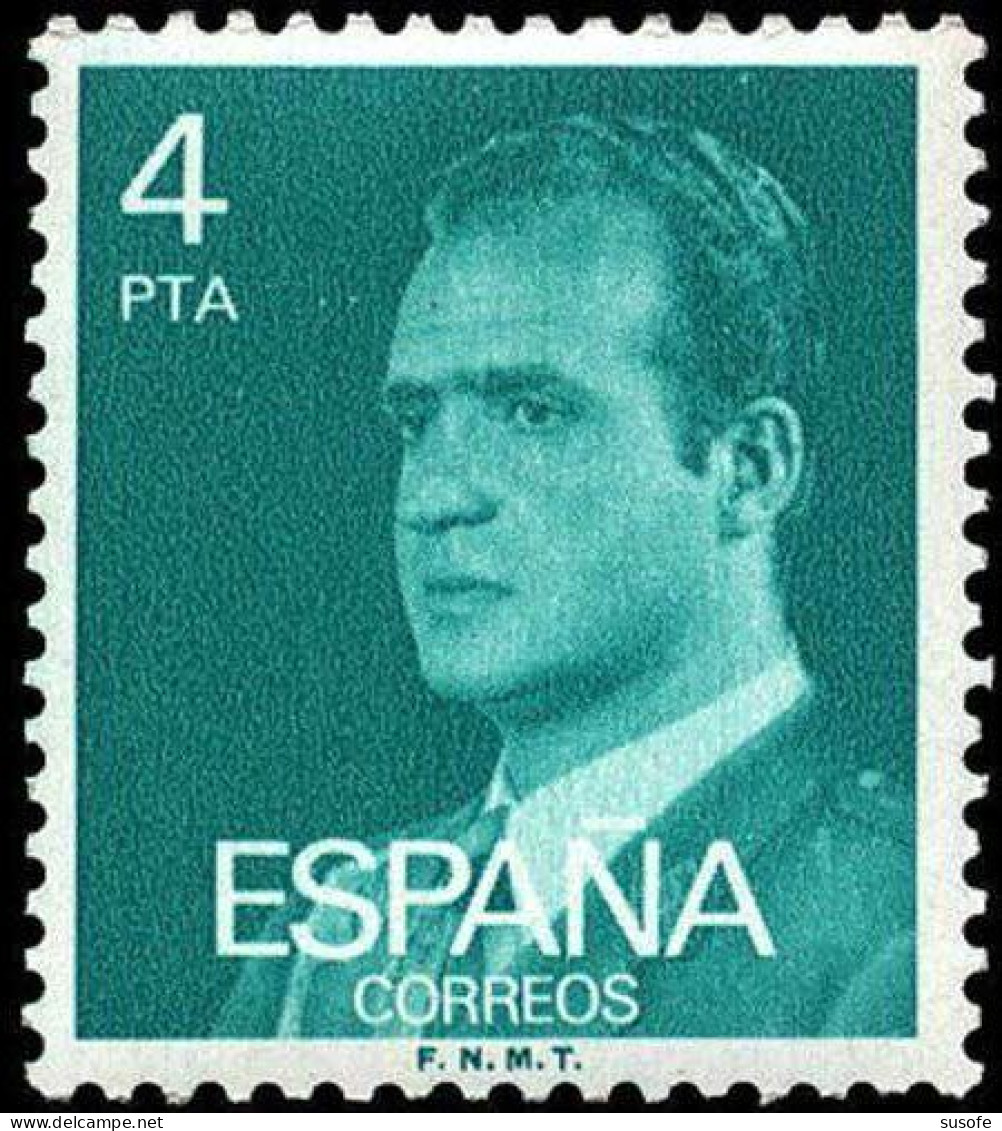 España 1977 Edifil 2391 Sello ** Personajes Retrato Rey Juan Carlos I Mirando A La Izquierda Michel 2282x Yvert 2035 - Neufs