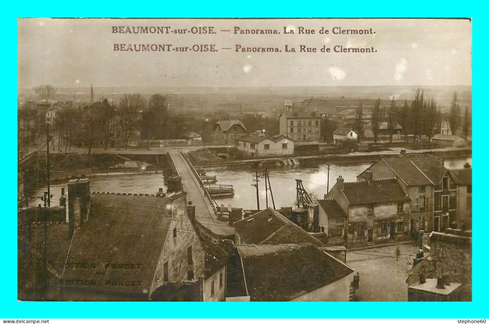 A741 / 315 95 - BEAUMONT SUR OISE Panorama La Rue De Clermont - Beaumont Sur Oise