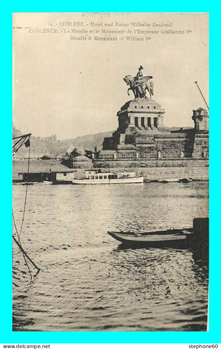 A746 / 537 KOBLENZ Coblence La Moselle Et Le Monument De L'empereur Guillaume Ier - Koblenz