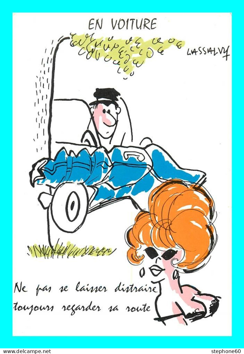 A744 / 595 LASSALVY Illustrateur En Voiture - Lassalvy