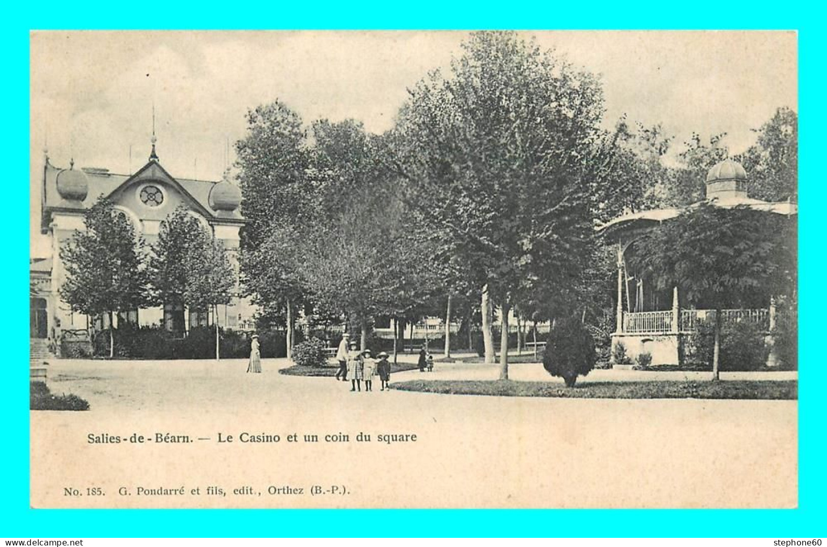 A751 / 347 64 - SALIES DE BEARN Casino Et Un Coin Du Square - Salies De Bearn