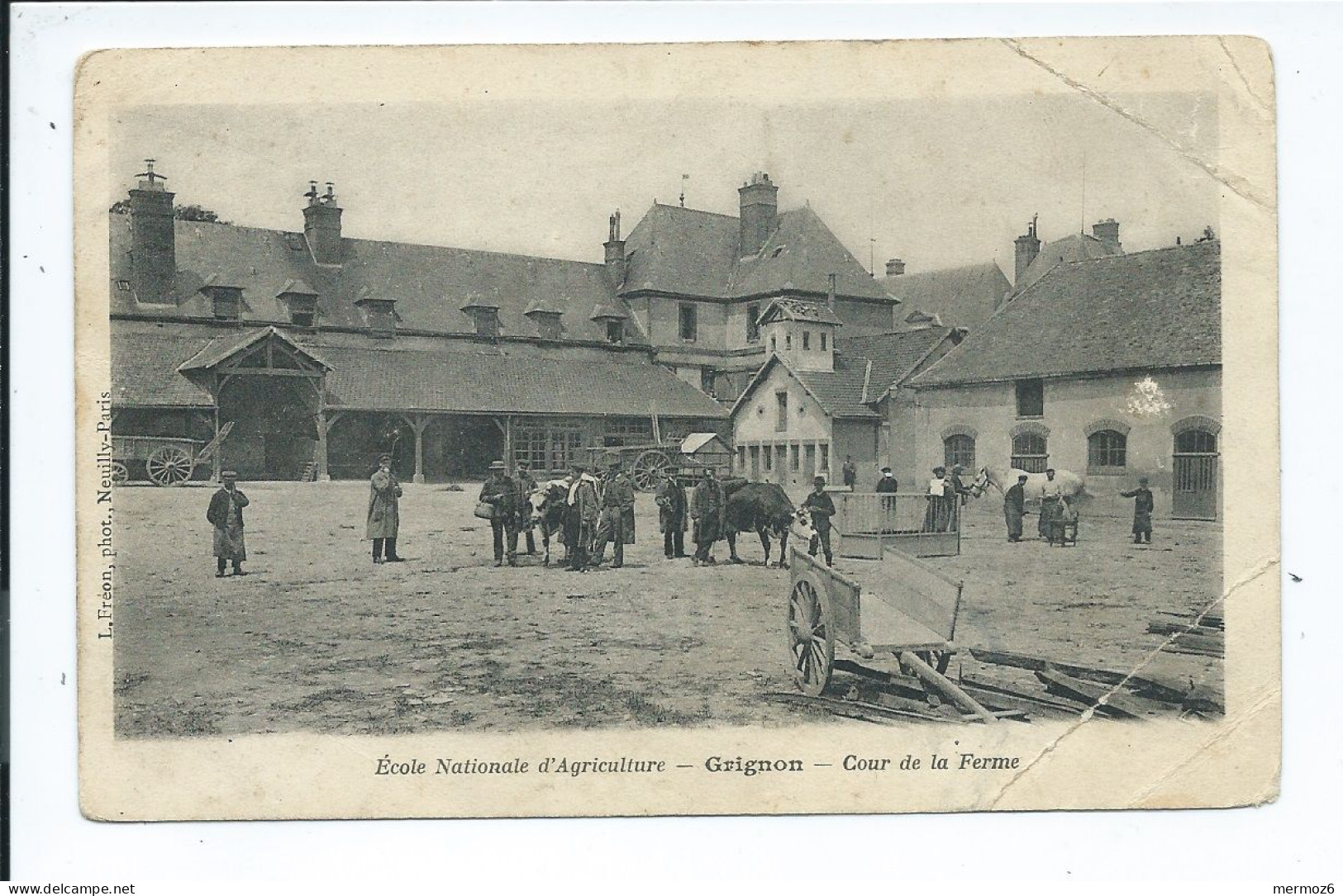 GRIGNON Ecole Nationale D'agriculture Cour De La Ferme – Belle Animation - Edit. L. Fréon - Grignon