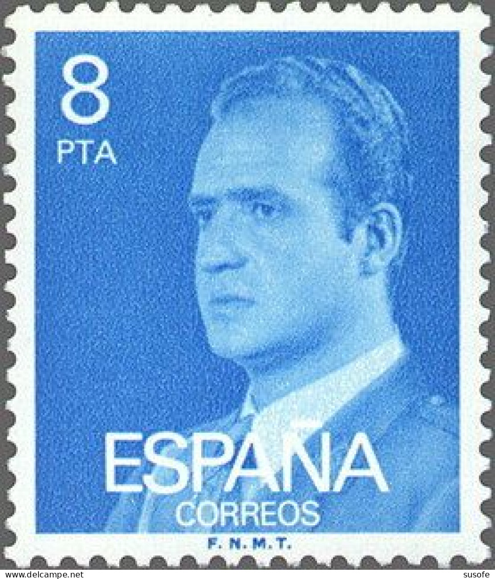 España 1977 Edifil 2393 Sello ** Personajes Retrato Rey Juan Carlos I Mirando A La Izquierda Michel 2306x Yvert 2058 - Nuevos