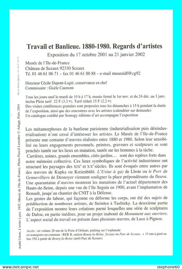 A757 / 483 92 - SCEAUX Chateau De Sceaux Travail Et Banlieu - Sceaux