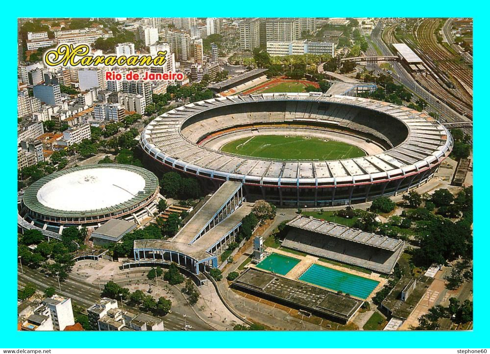 A758 / 077 BRESIL Rio De Janeiro Vue Aérienne Du Stade Maracana - Stadiums