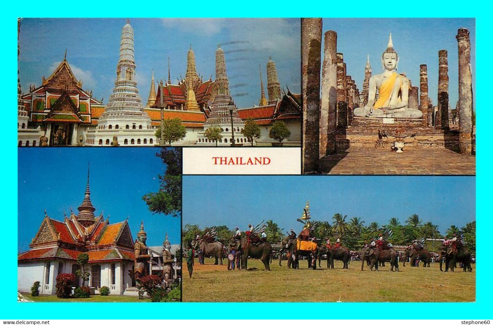 A754 / 225 THAILANDE ( Timbre ) Multivues - Thailand